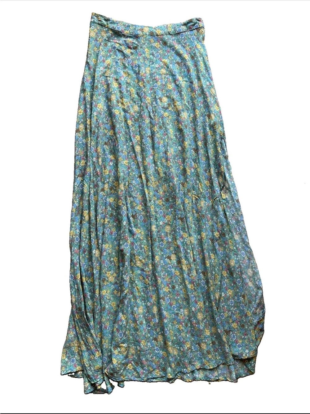 Natural Life Maxi Skirt Side-Slit Floral Size S Boho Cottagecore Fairy Festival - Picture 6 of 12